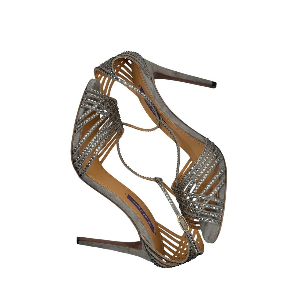 Ralph Lauren Purple Label Homecoming $895 Crystal Stiletto Heels 9.5 39.5 Italy